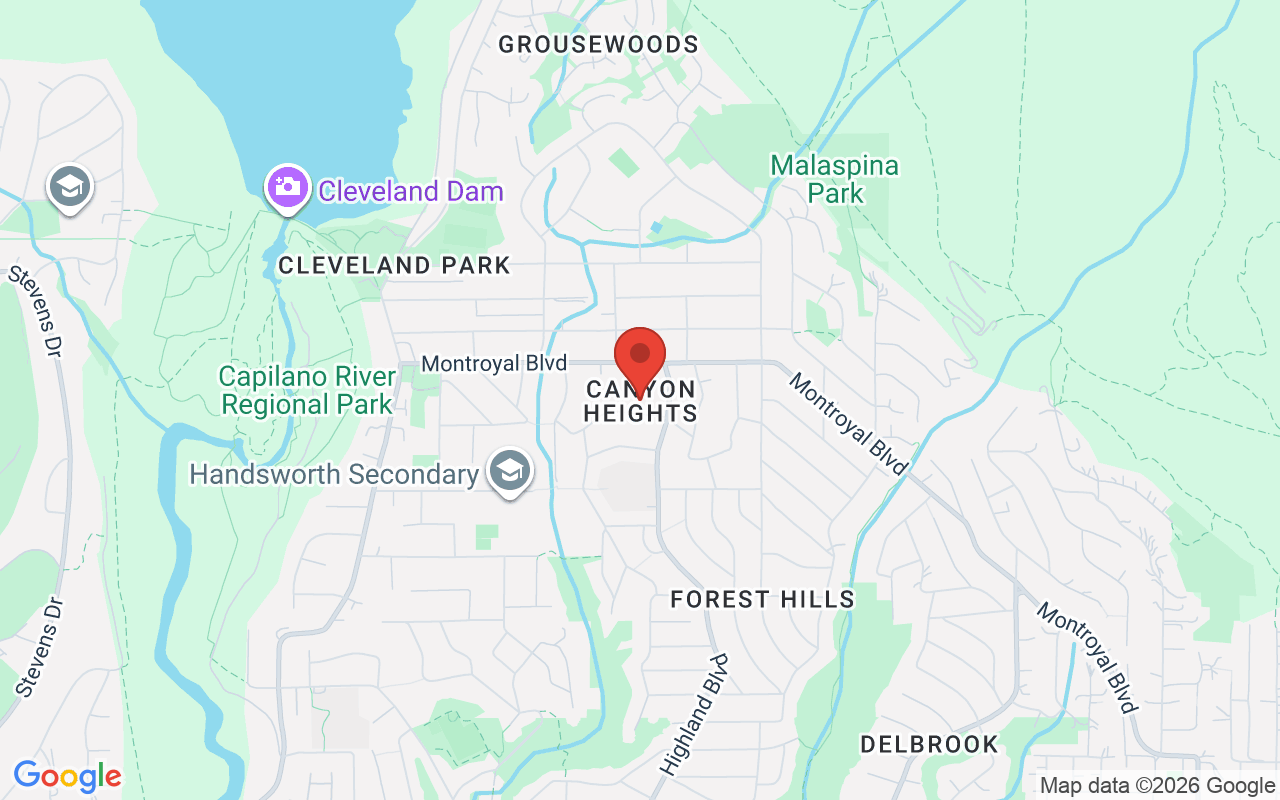 Map of Canyon Heights