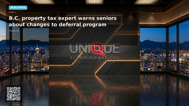 B.C. property tax expert warns seniors about changes to deferral program