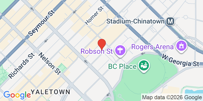 Map of The Raffles on Robson