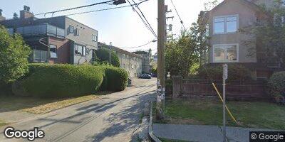 Street view of Kitsilano townhouse complex