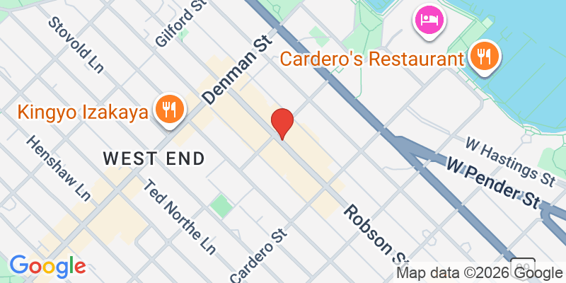 Map of Pacific Robson Palais