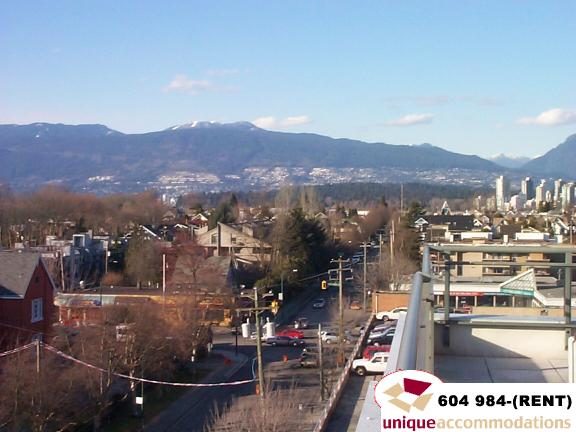 Furnished 2-bedroom + den with city view and rooftop access. - 700 - 1888 York Ave, Vancouver West Side