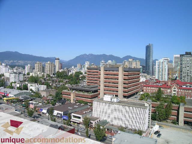 Furnished 2-bedroom + den condo with city view and modern decor. - 1808 - 1003 Burnaby Street, Vancouver Downtown