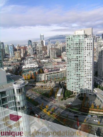 Furnished 3-bedroom + den condo with stunning city view. - 3607 - 1033 Marinaside Crescent, Vancouver Downtown