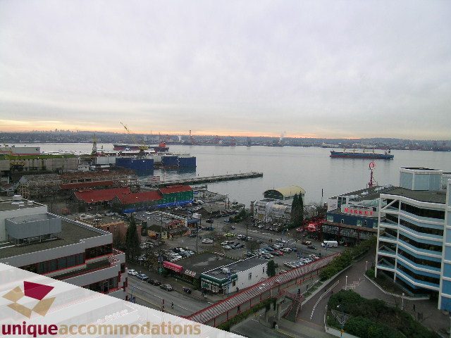 Furnished 2-bedroom condo with stunning city view and waterfront access. - 1404 - 155 W. 1st Street, North Vancouver