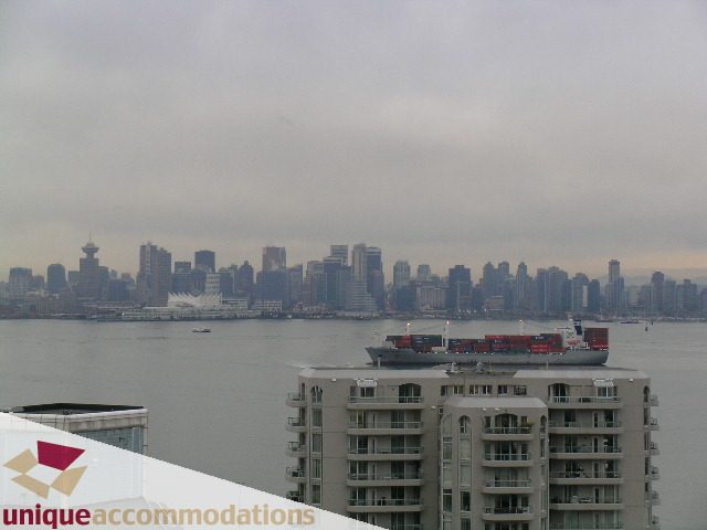 Furnished 2-bedroom condo with stunning city view and waterfront access. - 1404 - 155 W. 1st Street, North Vancouver