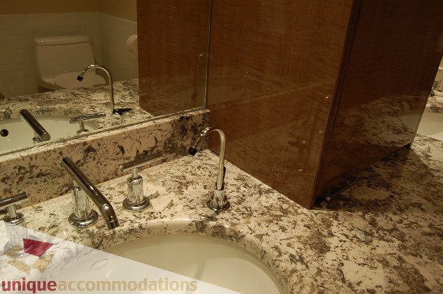 Bathroom with granite countertops and modern fixtures. - 6290 Collingwood Street, Vancouver West Side