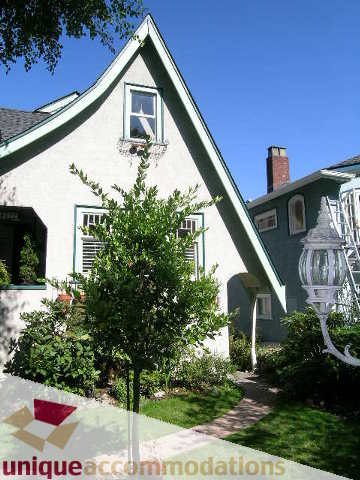 Furnished 3-bedroom + den house with a charming arched roof and lush garden. - 4177 West 15th Avenue, Vancouver West Side
