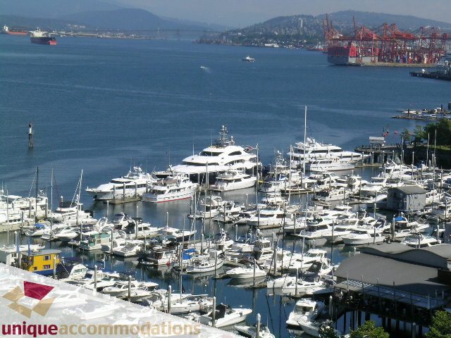 Furnished 2-bedroom + den condo with stunning city view and marina access. - 1603-1650 Bayshore Drive, Vancouver Downtown