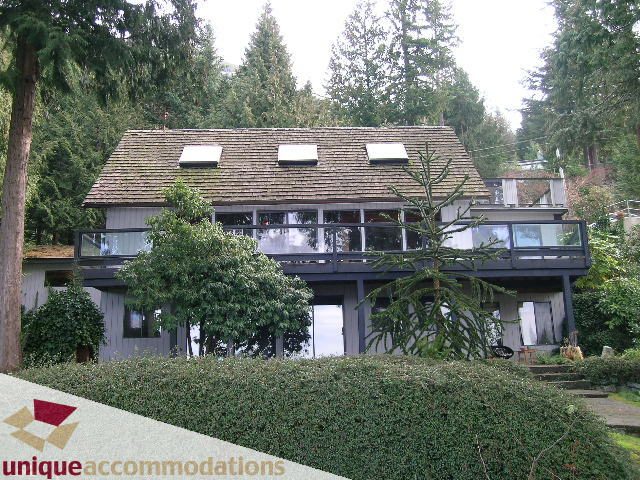 Furnished 4-bedroom + den house with large windows and a forest view. - 310 Bayview Road, West Vancouver