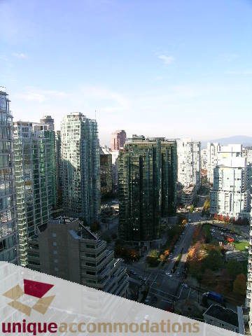 Furnished 2-bedroom condo with stunning city view and modern furnishings. - 2801 - 1205 W. Hastings Street, Vancouver Downtown