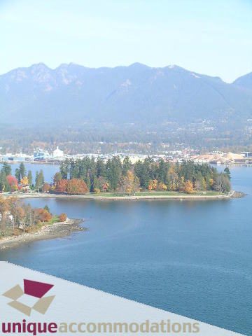 Furnished 2-bedroom condo with stunning city and mountain views. - 2801 - 1205 W. Hastings Street, Vancouver Downtown