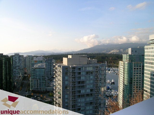 Furnished 1-bedroom condo with stunning city view. - 705 - 1205 W Hastings, Vancouver Downtown