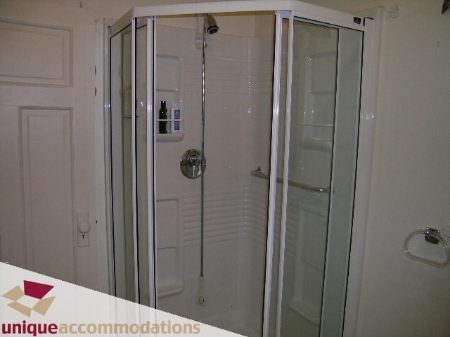 Bright shower with glass doors and modern fixtures. - 782 W 22nd Ave, Vancouver West Side
