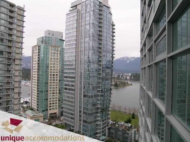 Furnished 1-bedroom condo with stunning city view and modern architecture. - 1805 -1205 W Hastings, Vancouver Downtown