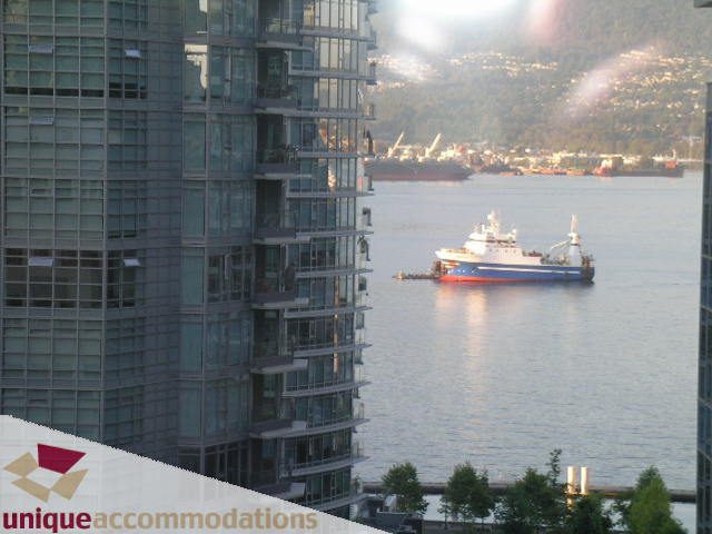 Furnished 2-bedroom + den with stunning city view and waterfront access. - 1101 - 1188 West Pender, Vancouver Downtown