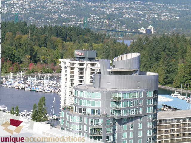 Furnished 2-bedroom condo with stunning city view and modern design. - 2201 - 1415 West Georgia, Vancouver Downtown