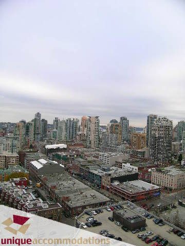 Furnished 2-bedroom condo with stunning city view. - 2803 - 930 Cambie Street, Vancouver Downtown