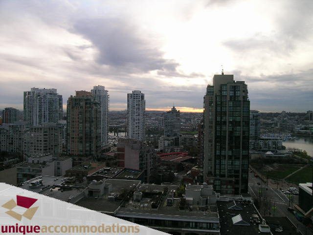 Furnished 2-bedroom + den with stunning city view. - 1901 - 1280 Richards Street, Vancouver Downtown