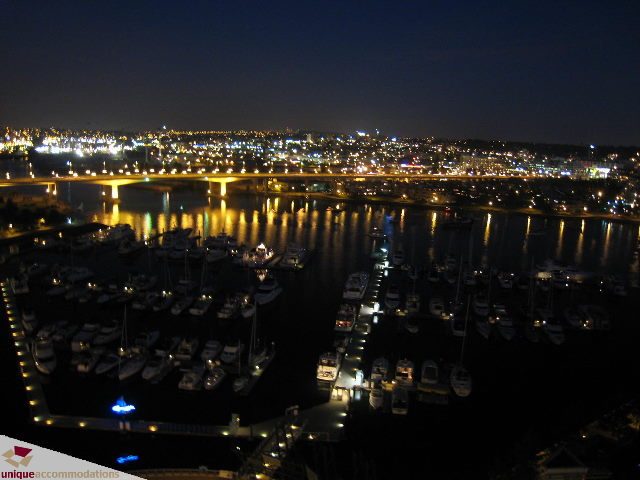 Furnished 2-bedroom + den condo with stunning city view and marina lights at night. - 2003 - 1201 Marinaside Crescent, Vancouver Downtown