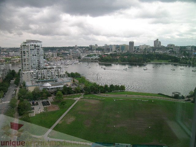 Bright living room with city view and waterfront access. - 2005 - 388 Drake Street - Governors Tower, Vancouver Downtown