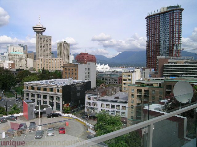 Furnished 1-bedroom condo with stunning city view and modern balcony. - 902 - 528 Beatty Street, Vancouver Downtown