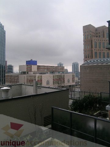 Furnished 2-bedroom + den with city view and modern decor. - 1106 - 788 Richards Street, Vancouver Downtown