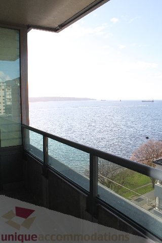 Bright balcony with stunning city and ocean view, furnished and spacious. - 900 - 1919 Beach Ave, Vancouver Downtown