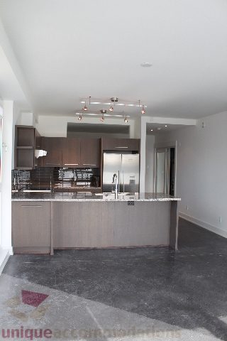 Modern kitchen with sleek countertops and stainless steel appliances. - 301 - 650 Evergreen Place, North Vancouver