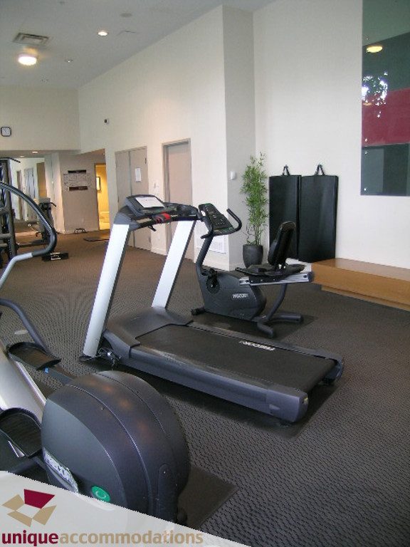 Fitness room with treadmills and exercise equipment. - 707 - 1010 Richards Street, Vancouver Downtown