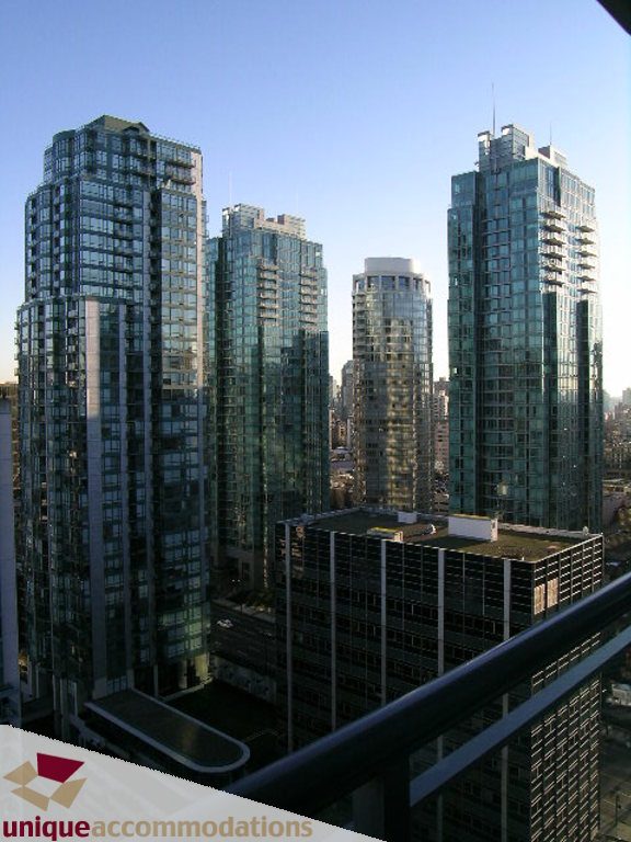 Furnished 2-bedroom + den with stunning city view from balcony. - 2907 - 1328 W Pender St, Vancouver Downtown
