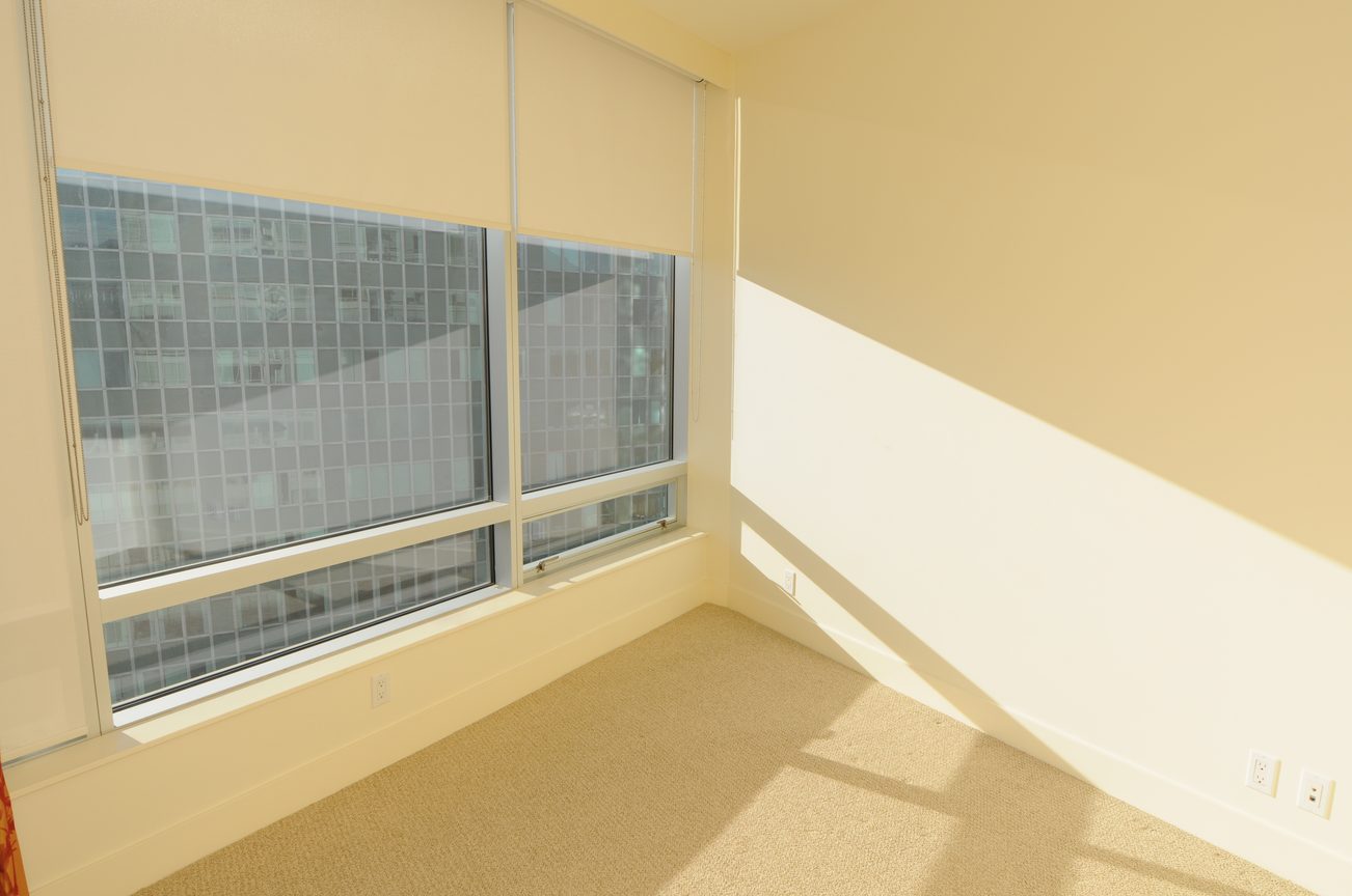Bright sunlit den with large windows and city view. - 2304 - 1077 West Cordova St, Vancouver Downtown