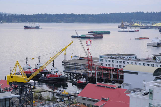 Bright living room with city view and waterfront access. - 1808 - 188 East Esplanade, North Vancouver