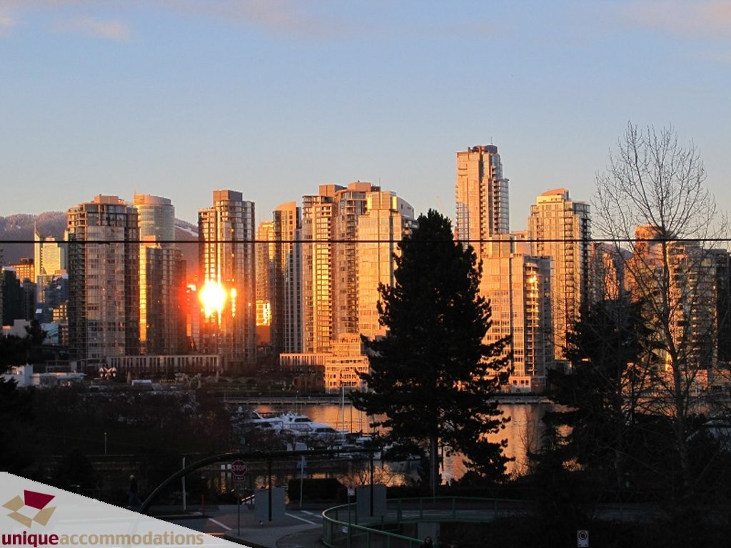 Furnished 2-bedroom condo with stunning city view and waterfront access. - 6-1250 West 6th Ave, Vancouver West Side