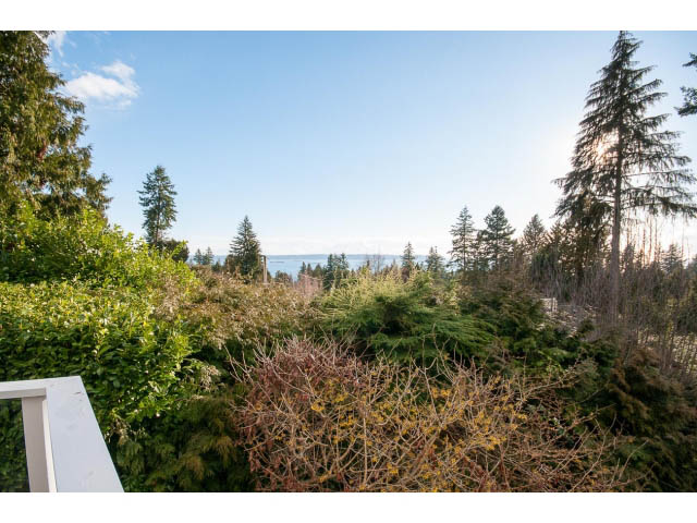 Bright living room with city view and lush greenery. - 2720 Rosebery Avenue, West Vancouver