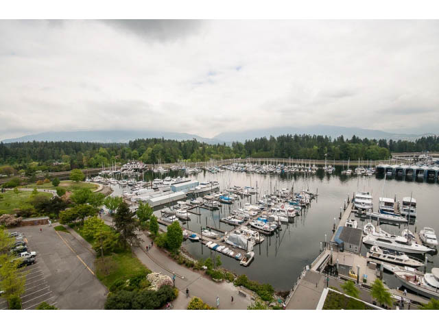 Bright living room with panoramic city view and marina access. - 1102 - 1777  Bayshore Drive, Vancouver Downtown