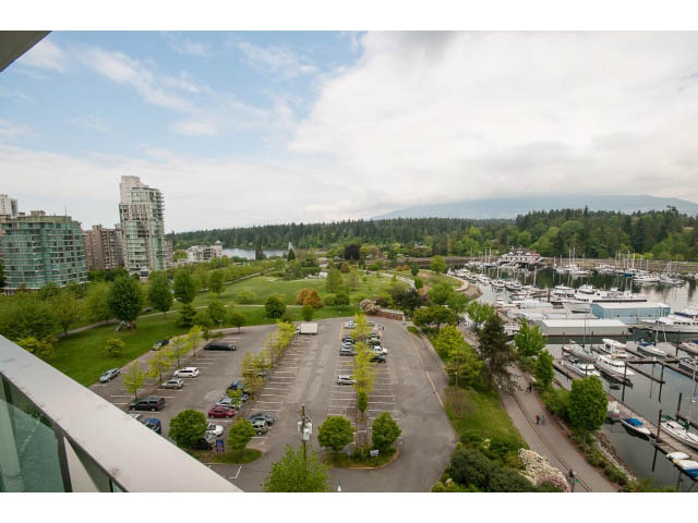Bright balcony with city view and marina, overlooking greenery and mountains. - 1102 - 1777  Bayshore Drive, Vancouver Downtown