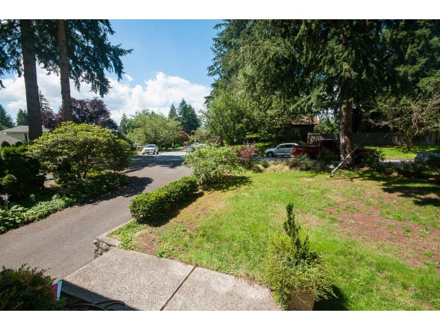 Furnished living room with cozy furniture and greenery, inviting atmosphere. - Upper - 1998 Cortell St., North Vancouver