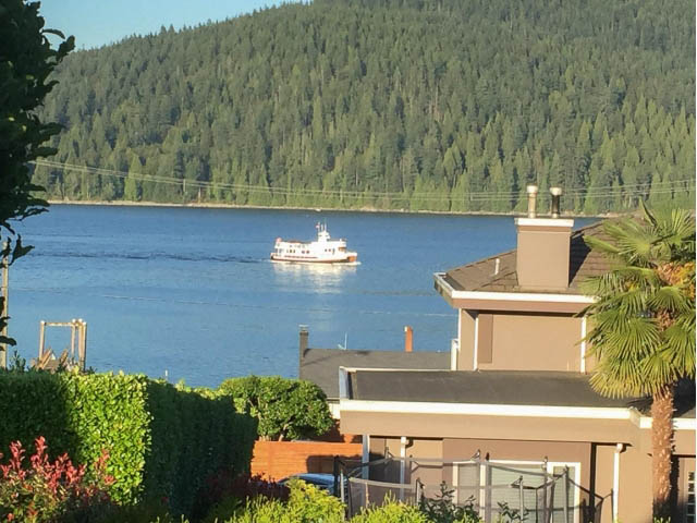 Furnished 4-bedroom house with a stunning view of the water and forested hills. - 389 Beachview Dr, North Vancouver