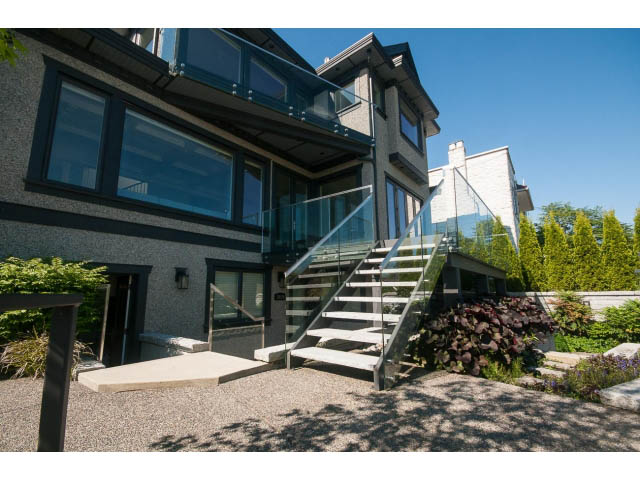Furnished 4-bedroom + den house with modern glass railings and landscaped garden. - 3921 West 10th, Vancouver West Side