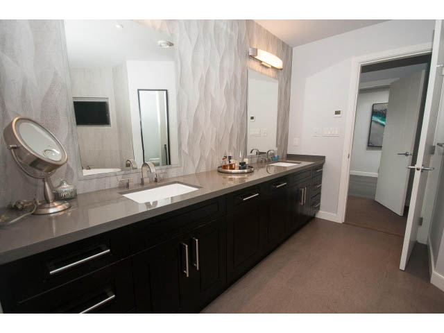 Spacious bathroom with granite countertops and modern fixtures. - 2948 Marykirk Place, North Vancouver
