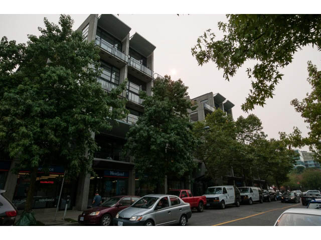 Furnished 1-bedroom loft with modern balcony and city views. - 716 - 428 West 8th Ave, Vancouver West Side