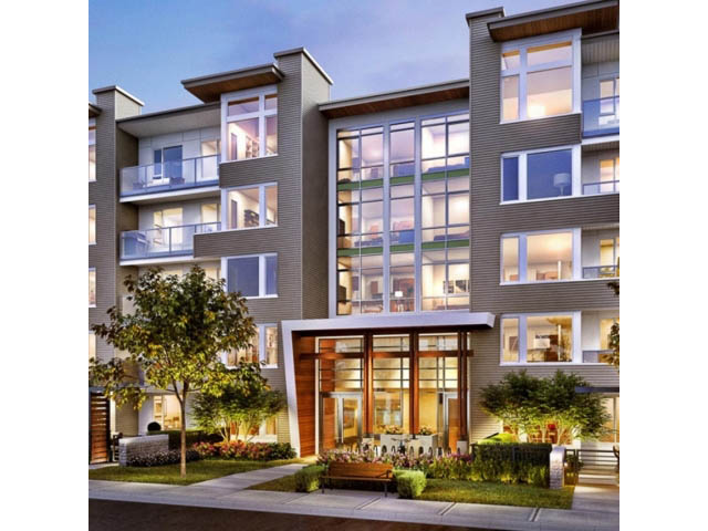 Furnished penthouse with large windows, modern design, and city view. - 524 - 255 West 1st St, North Vancouver