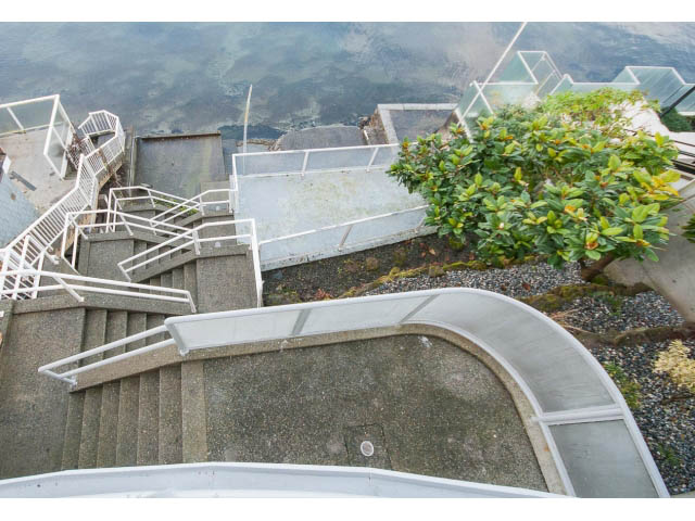 Staircase leading to rooftop garden with views of the city. - 3655 Cameron Ave., Vancouver West Side