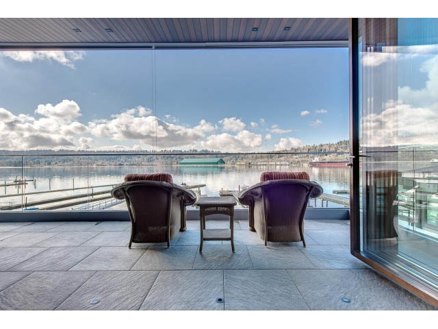 Bright living room with panoramic city view and modern furniture. - Address WITHHELD, Burnaby
