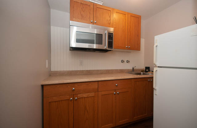 Bright kitchen with wooden cabinets, stainless steel appliances, and granite countertops. - 1528 Edgewater Lane, North Vancouver
