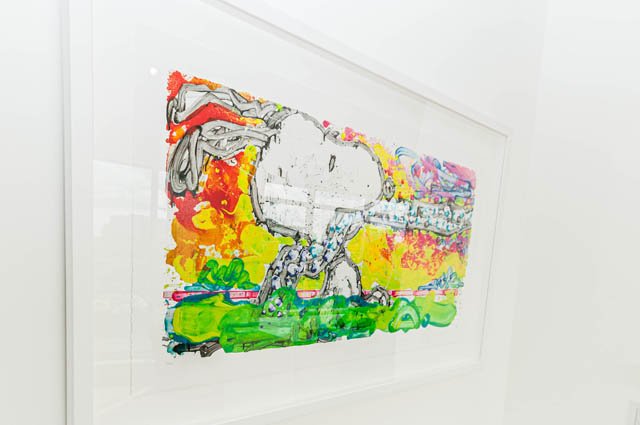 Framed abstract artwork on wall, colorful and vibrant. - 1101 - 1661 Ontario Street, Vancouver West Side