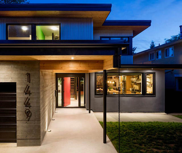 Modern 9-bedroom house with open-concept interior and large windows. - Address WITHHELD, North Vancouver