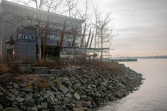 Furnished 2-bedroom condo with waterfront views and modern decor. - 912 - 175 Victory Ship Way, North Vancouver