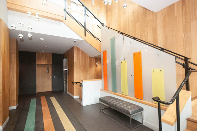 Furnished 1-bedroom + den with hardwood floors and colorful accent walls. - 211 - 733 West 14th, North Vancouver